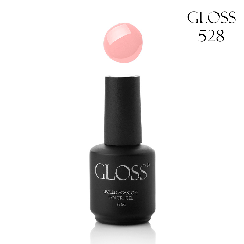 Гель-лак GLOSS 528 (светло-розовый), 5 мл
